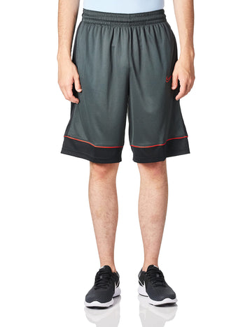 Nike Mens Fastbreak Basketball 11 in Shorts Dk Smoke Grey/Black/University Red Medium
