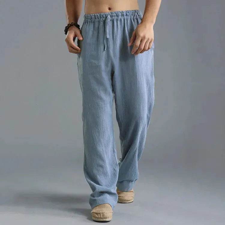 Linen Pants for Men Loose Fit Casual Classic Summer. - Velora