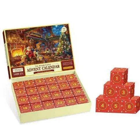 New 24 Boxes Unique Christmas Advent Calendar 2024 Jigsaw Puzzle - Velora