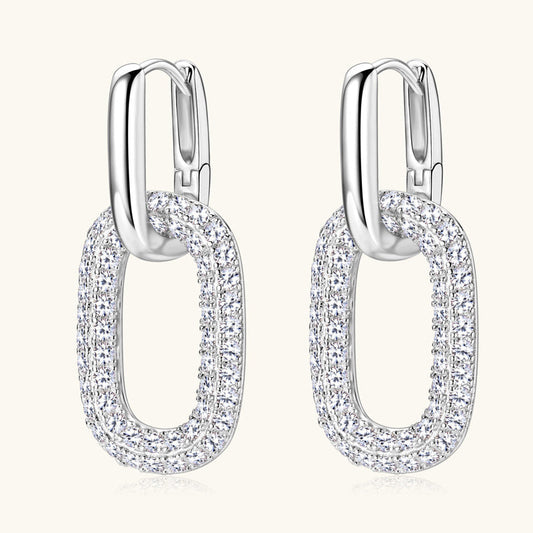 2.16 Carat Moissanite 925 Sterling Silver Earrings