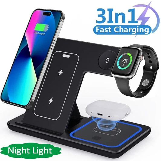 15W 3 In 1 LED Fast Wireless Charger Stand https://like2b-uy