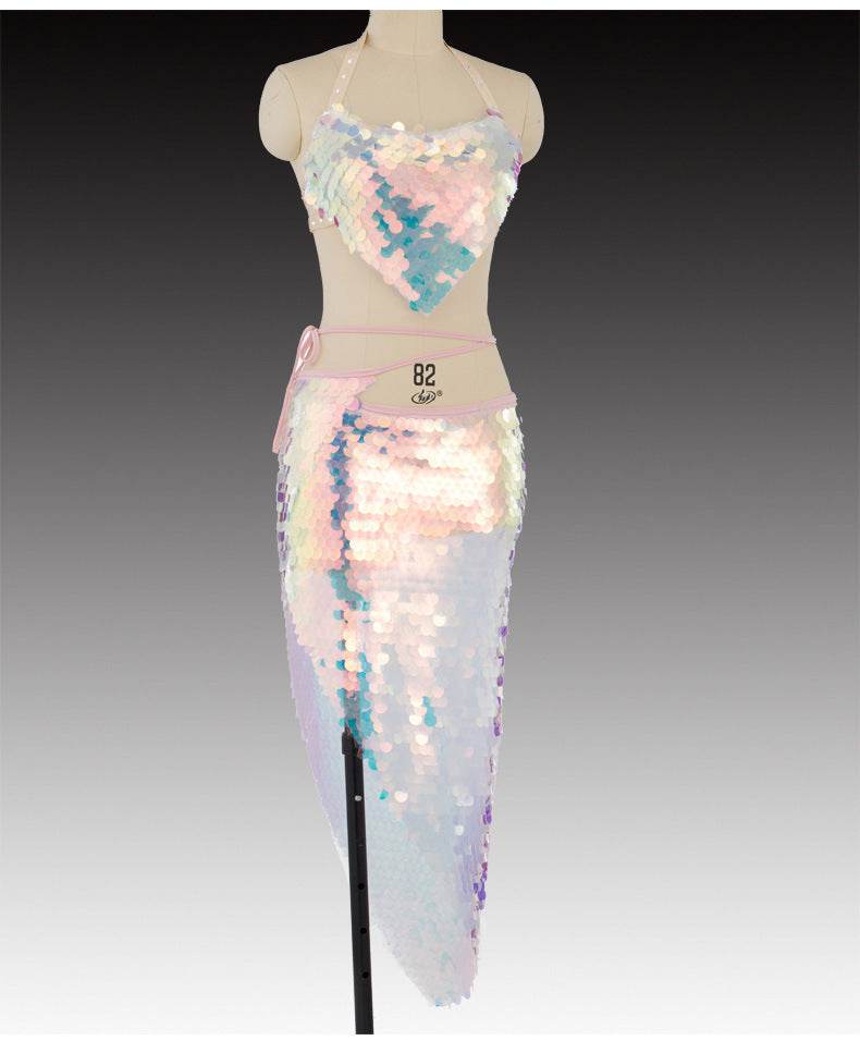 Indian Dance Suit Ethnic Latin Dance Sequins - Velora