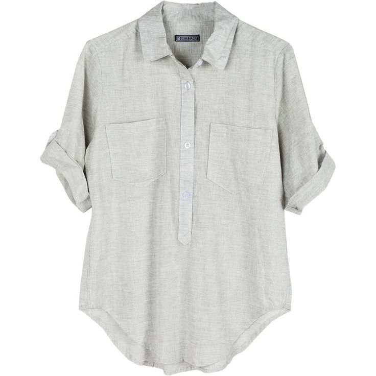 United By Blue Womens Torrey Popover Organic Cotton Shirts - Velora