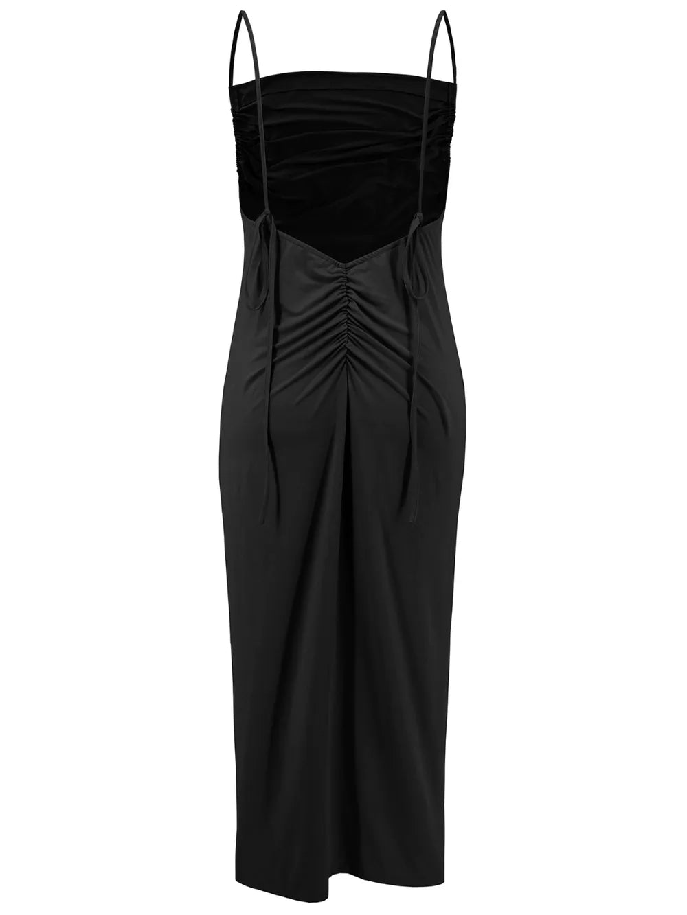 Backless Cowl Neck Sleeveless Cami Dress - Velora