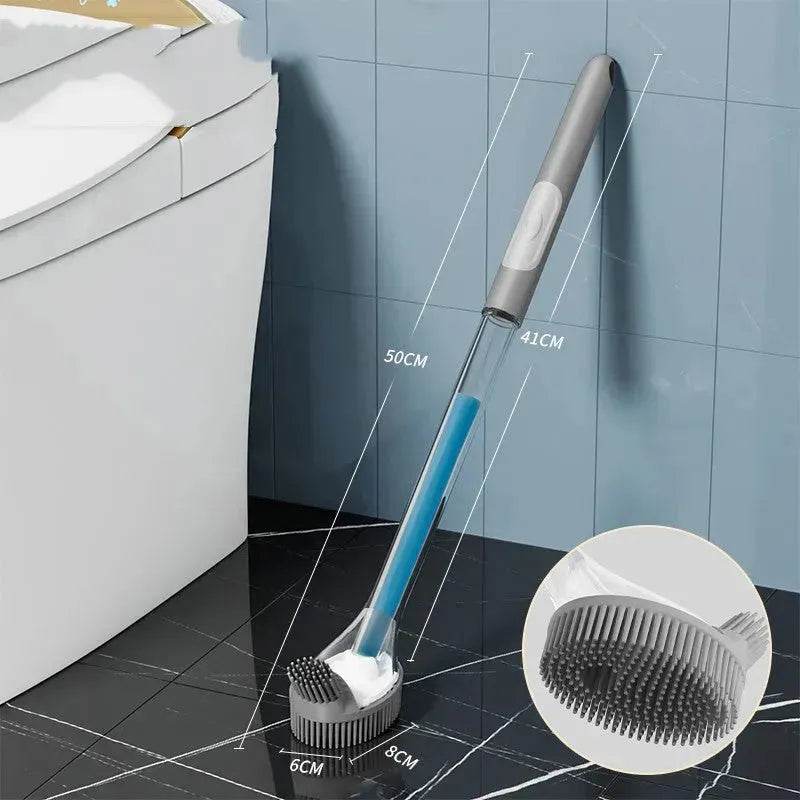Household Sturdy Bristle strong silicone Toilet brush - Velora