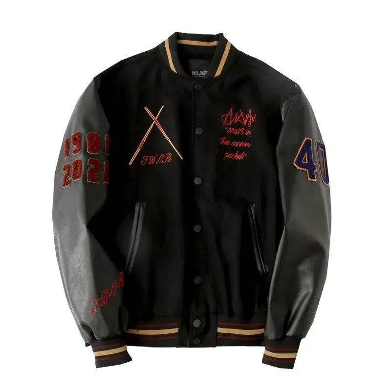 Casual Unisex American Woolen Baseball Varsity Jacket - Velora