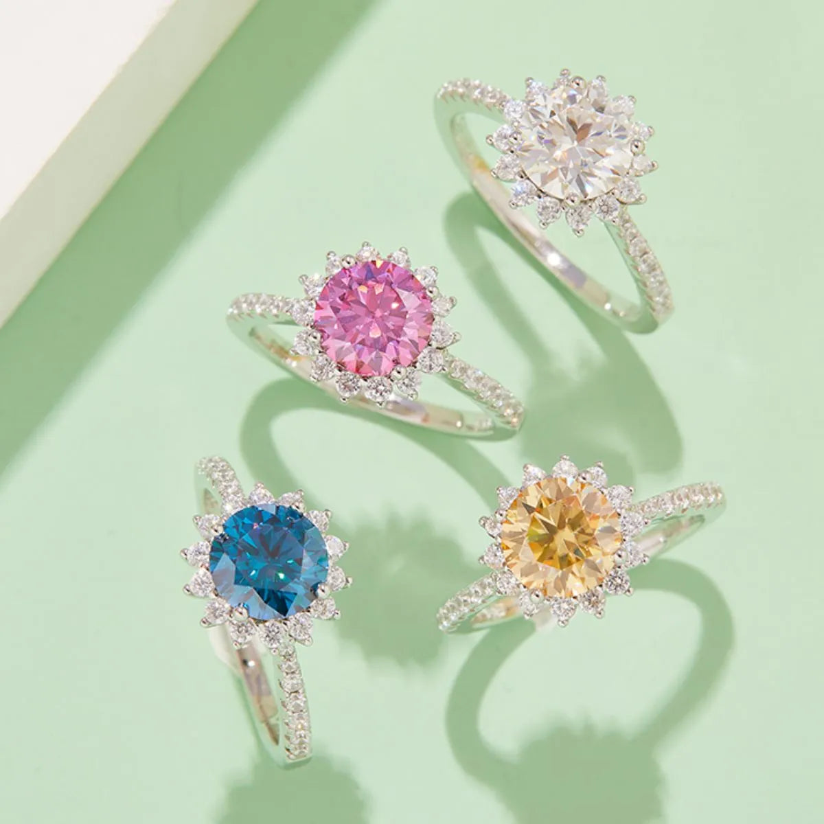 2 Carat Moissanite 925 Sterling Silver Ring