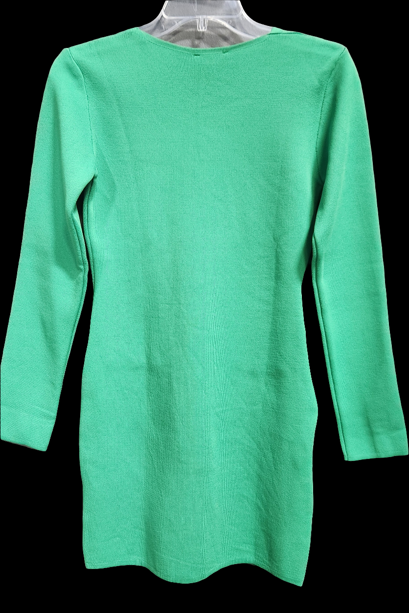 Fitted Button Down Short Dress Astudio.fashion