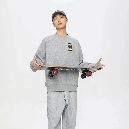 Men's Autumn  Drop-shoulder Sleeve Round neck Oversized Pullover sweatshirts