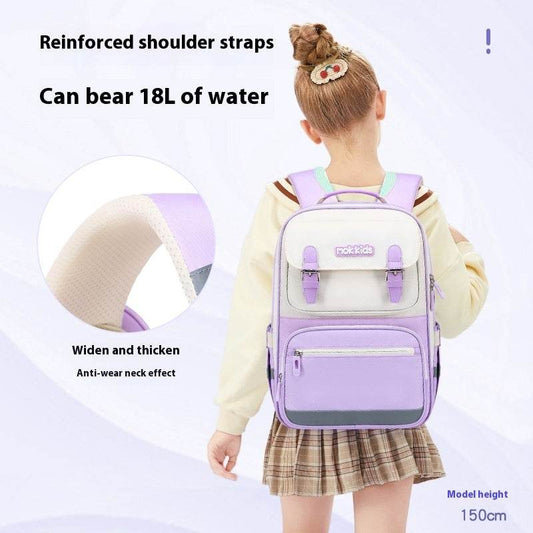 Lightweight Burden Alleviation Large Capacity Student Schoolbag - Velora