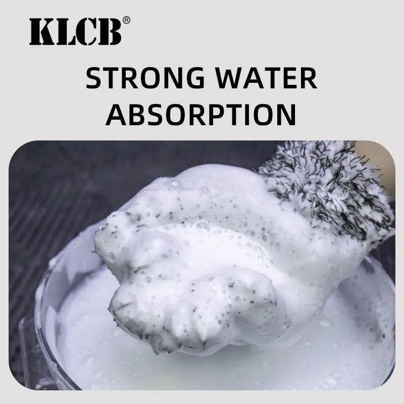 KLCB Soft Double-sided Coral Fleece Car Cleaning Towel Ultra-fine Fiber Scientific Car Washing Dust Without Damaging The Car Five-finger Car Washing Gloves - Velora