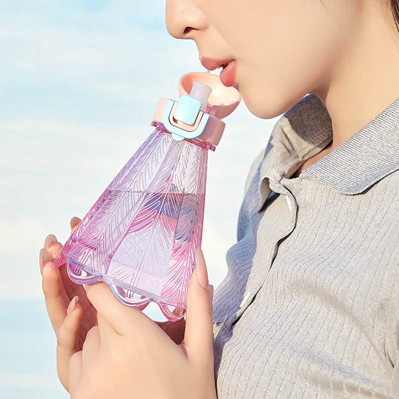 Badminton cup Kids Cartoon 3l water bottles with straw - Velora