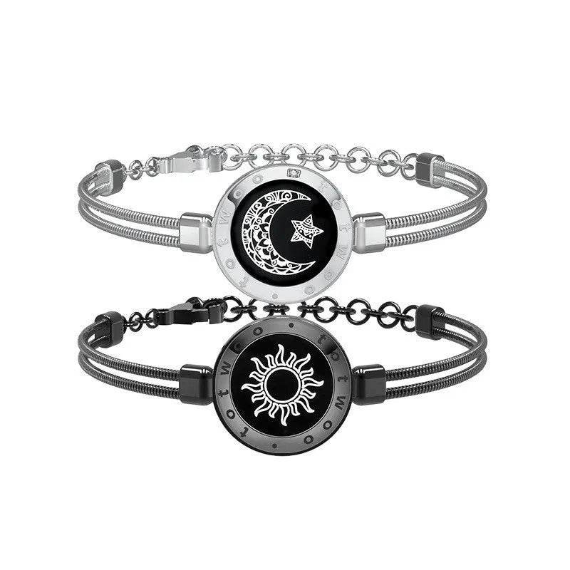 Lovers Sun-Moon Smart Sensing Couple Bracelet - Velora