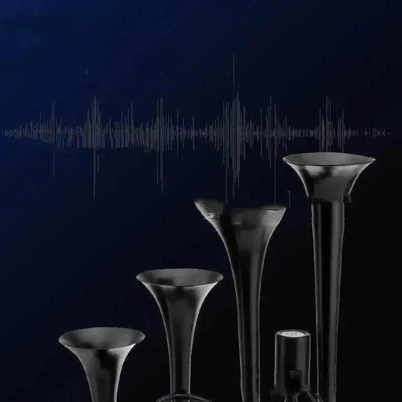 Four-pipe Modified Air-controlled Truck Train Horn Loud Air Pressured Horn - Velora