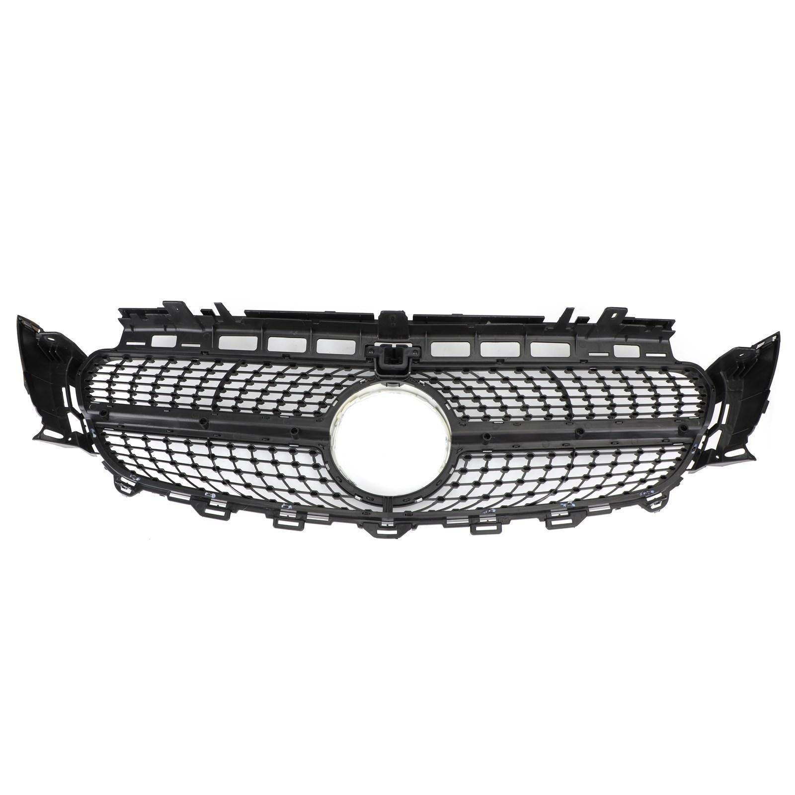 Diamond Silver Edge Front Grille For 2016 To 2019 Mercedes-Benz W213 E300 E400 - Velora