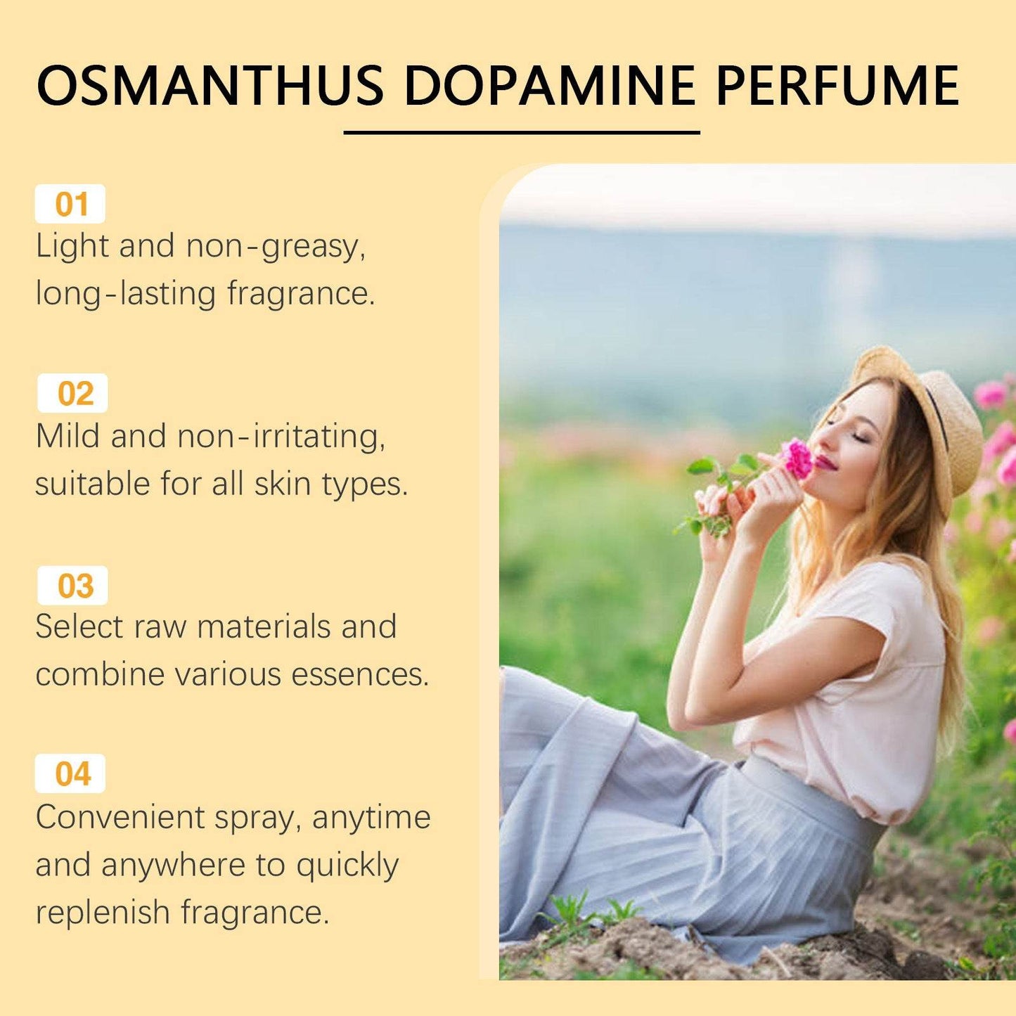 ROXELIS Osmanthus DopamineGilding Perfume Spray Long-lasting Light Perfume - Velora
