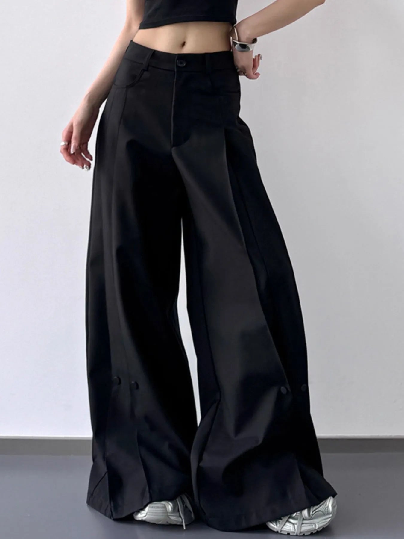 High-Waisted Wide Leg Pants - Velora
