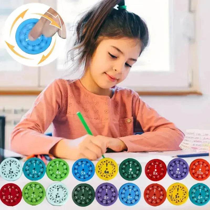 Math Fidget Spinners Fingertip Puzzle Toys Games Math Operations Math Multiplication Games Montessori Activity Educational Learning Toys - Velora