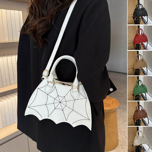 Halloween Spider Web Saddle Bags Fashion Personality Crossbody Shoulder Bag With Handle Women's Handbags - Velora