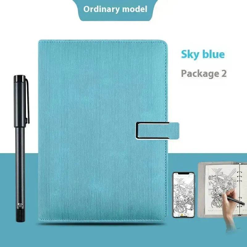 Handwriting Paper Screen Synchronization Smart Fingerprint Lock A5 Notebook - Velora
