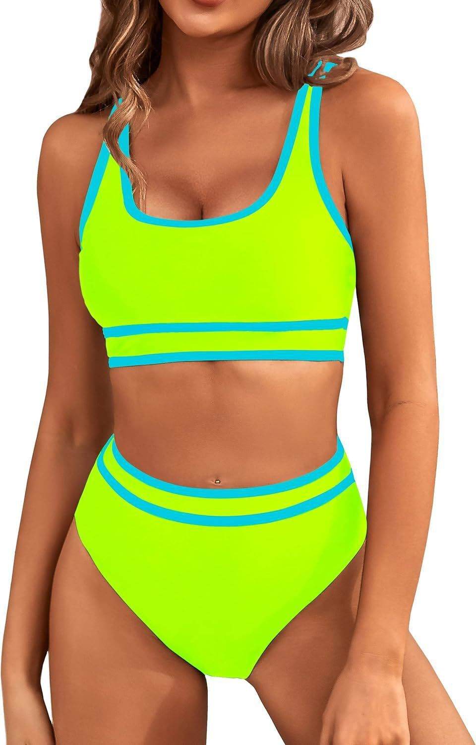 Bikini Tight-fitting Solid Color Swimsuit For Women - Velora