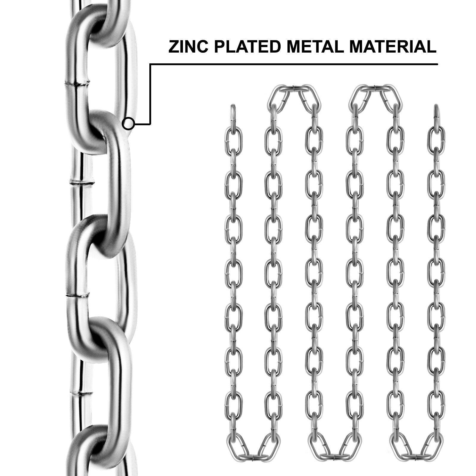 Grade 30 Chain 3 16 Inch By 100Ft Length Grade 30 Proof Coil Chain Zinc Plated Grade 30 Chain For Towing Logging Agriculture And Guard Rails - Velora