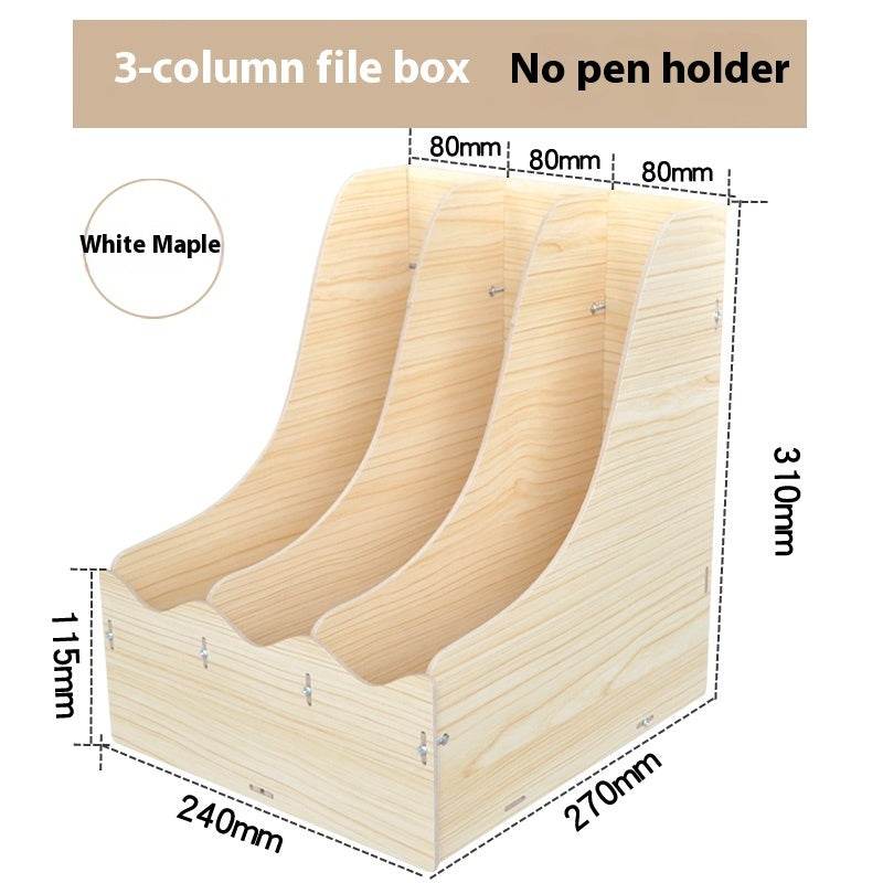 Minimalist Wooden Desk Organizer Office Table Organizer - Velora