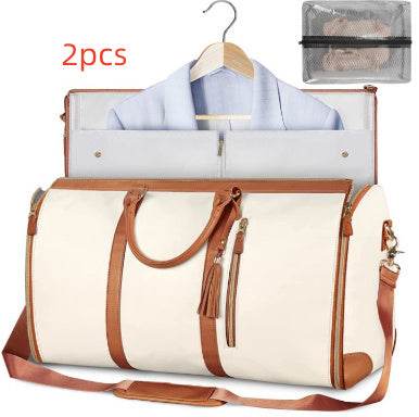 Large Capacity Travel Duffle Bag Women's Handbag Folding Suit Bag Waterproof Clothes Totes - Velora