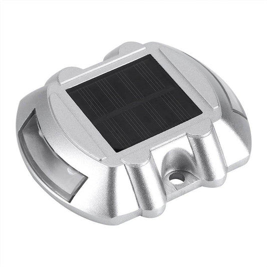 Casting Aluminum Solar Power Waterproof 6 LED Lamp Outdoor Road Driveway Pathway Light Yellow - Velora