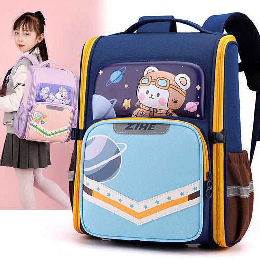 Back Support Large Capacity Cartoon Backpack for School - Velora