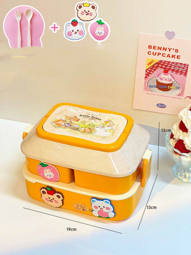 Cute Cartoon Multi-tiered Kids Bento Lunch Box - Velora