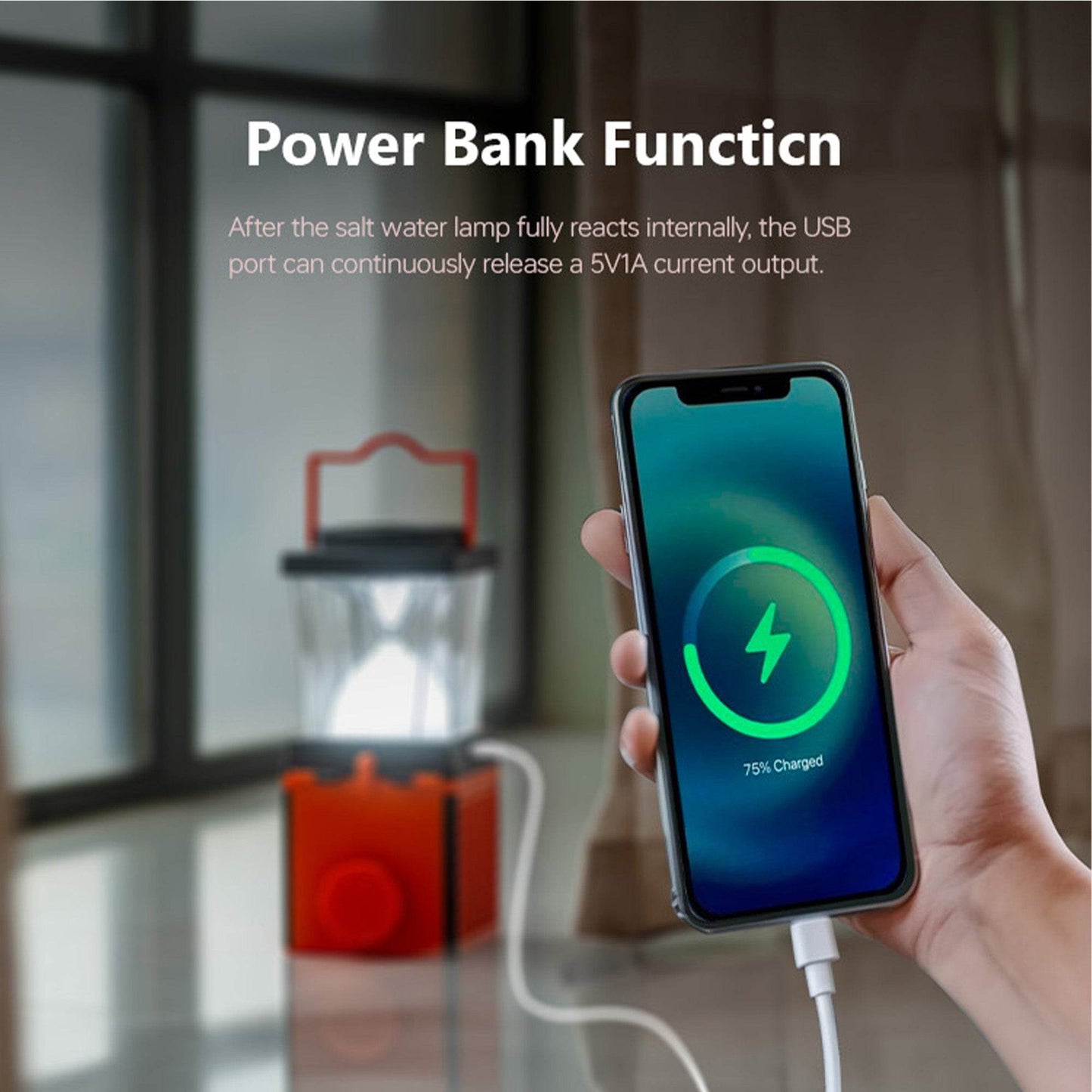 Multi-function Salty Water Camping Lantern - Velora