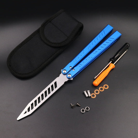 Aluminum Alloy Integrated Handle Swinging Knife Butterfly Knife Does Velora