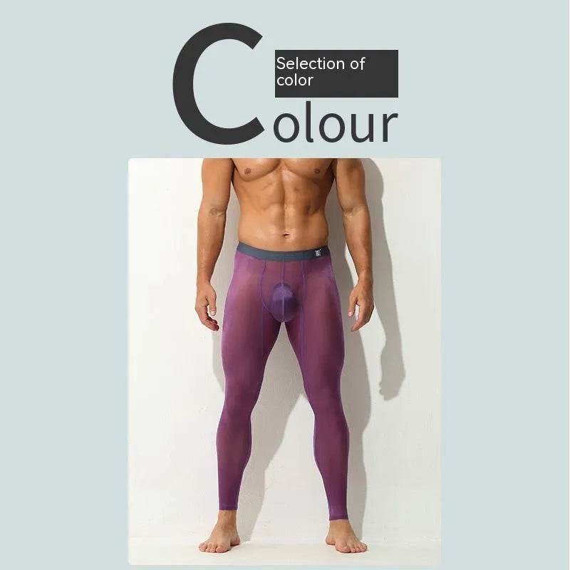 Men's Leggings Ultra-thin Tight Fitting Long John underwear men - Velora
