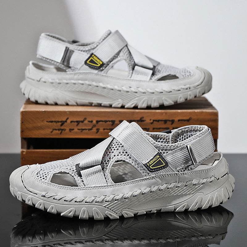 Summer Men's Hollow Mesh Surface Breathable Trendy Casual Shoes All-matching Sandals
