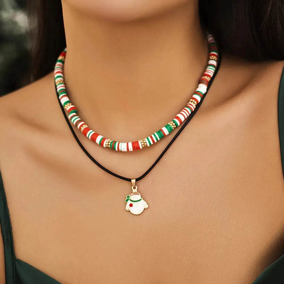 Christmas Beaded Necklace for women - Velora