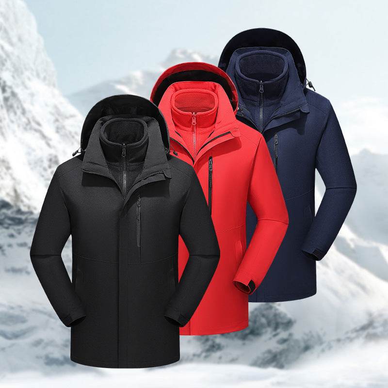 Smart Insulated Warm Detachable Hoodie Coat Jacket Men - Velora