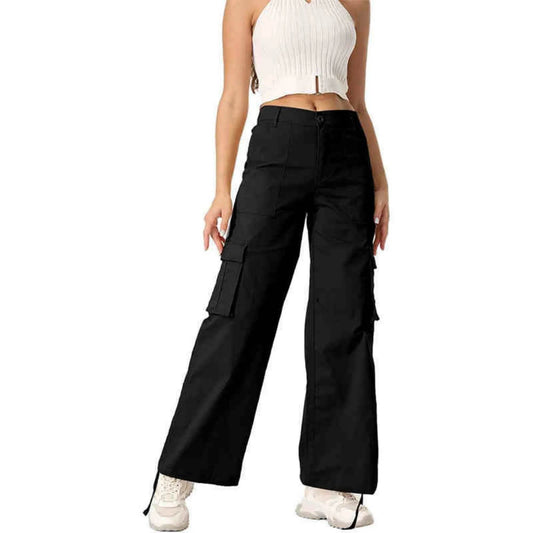Wide Leg High Waist Casual Pants For Women - Velora