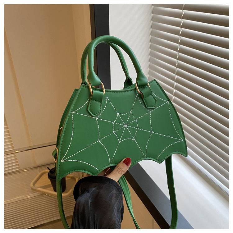 Halloween Spider Web Saddle Bags Fashion Personality Crossbody Shoulder Bag With Handle Women's Handbags - Velora