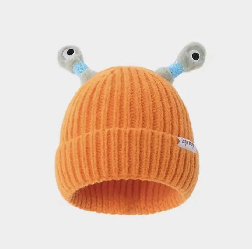 New Cute Luminous Fall Winter Warm Ear Protection Wool Cartoon All-matching Knitted Beanie Hat