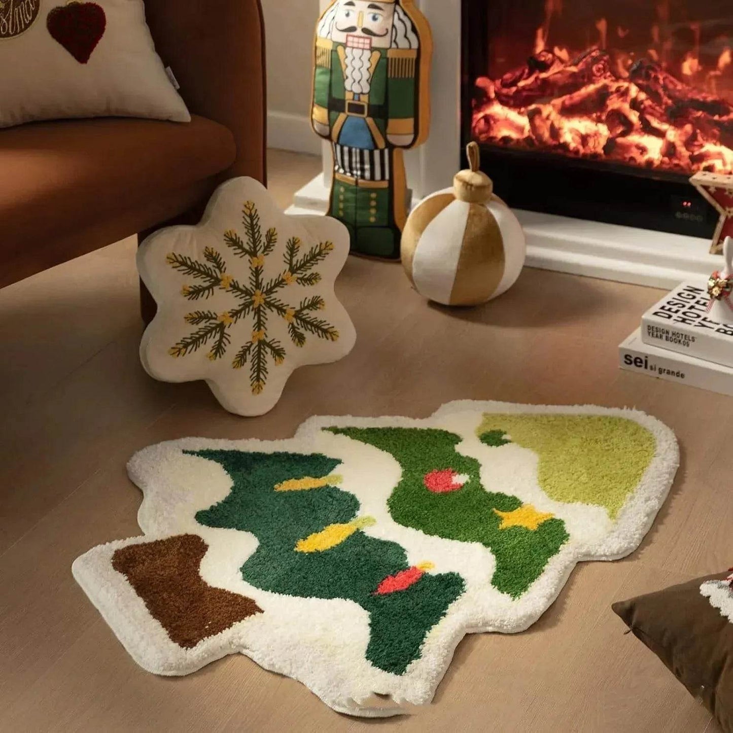 Nordic Christmas Tree Cashmere Mat - Velora