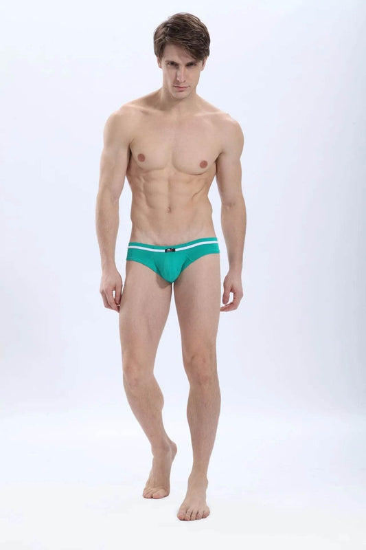 Men's Underwear Pure Cotton Low Waist Fashion Brief trunks panties - Velora