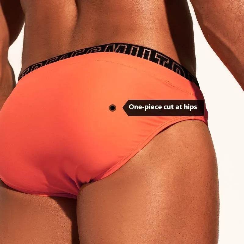 Nylon Triangle Low Waist Swimming Brief Trunks underwear men - Velora