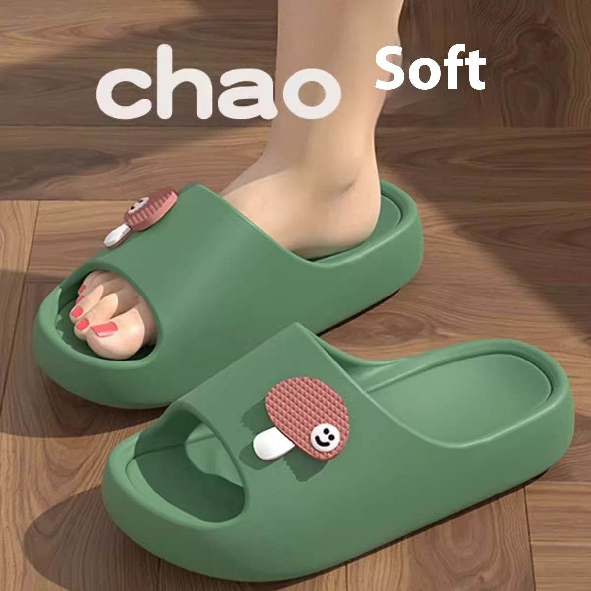 Cute Cartoon Dog Slippers Non-slip Floor Bathroom Slipper Summer Women's House Shoes - Velora