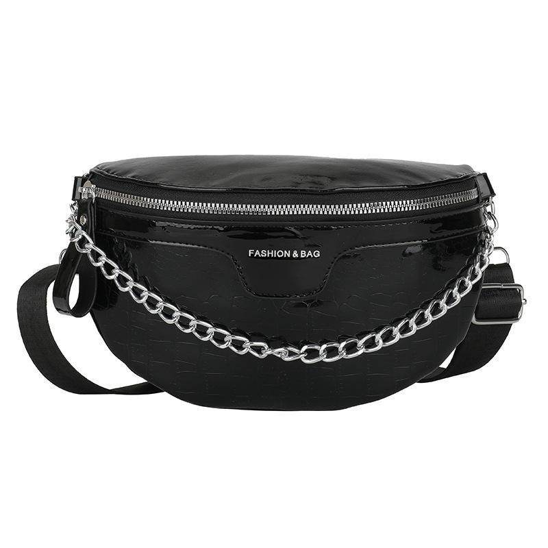 PU Fashion Crossbody Women Chest Bag Stone Pattern One-shoulder Crossbody Bag All-match Messenger Belt Bags - Velora