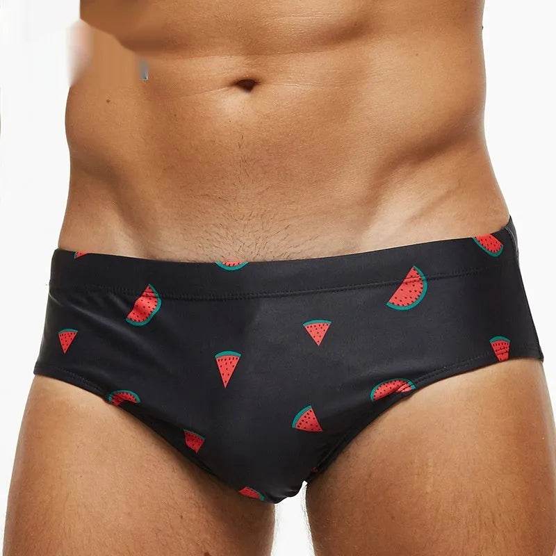 Solid Color Plus Size Swimming Trunks Briefs Shorts underwear - Velora