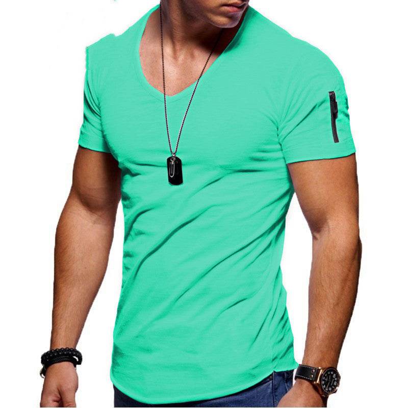 Men's Short Sleeve Cotton Casual Polo T shirt