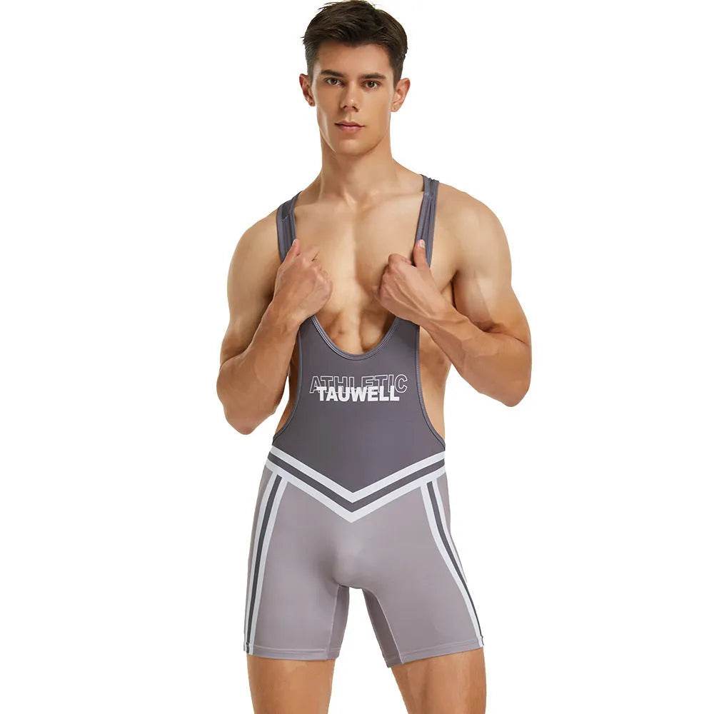 Men's Fitness Swimming Shark Pants Bodysuit Thong - Velora