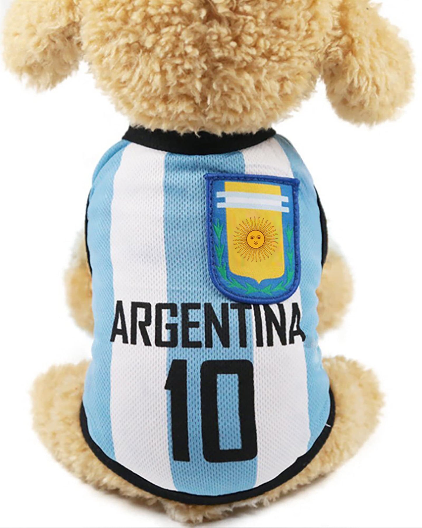 GabeFish Dog World Cup T Shirt Pets Football Jersey Sports Soccer National Team Vest Cat Summer Cool Clothes Apparel Argentina 2X-Large