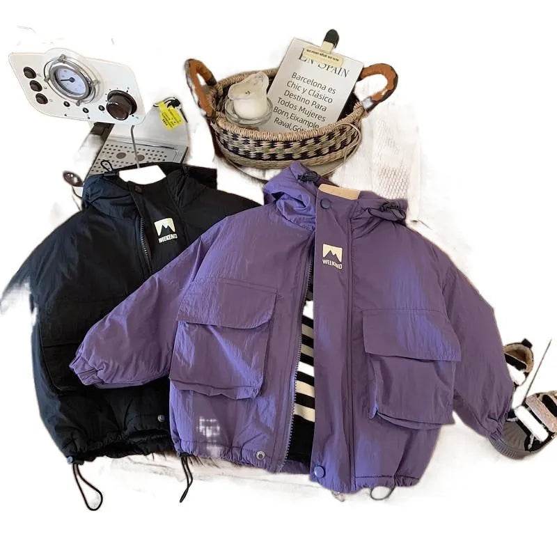 Children Fashion Personality Hoodie Padded Windproof Winter Coat Jacket Kids - Velora